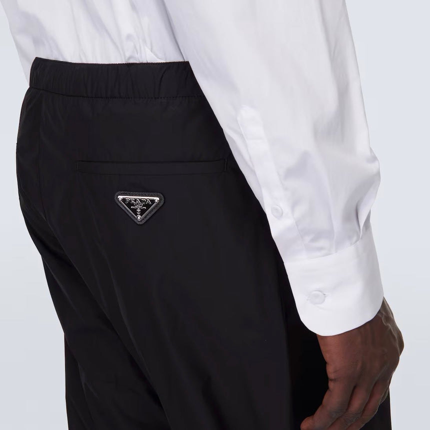 Prada Silk - Blend Trousers in Black - Boinclo - Outlet Sale Under Retail
