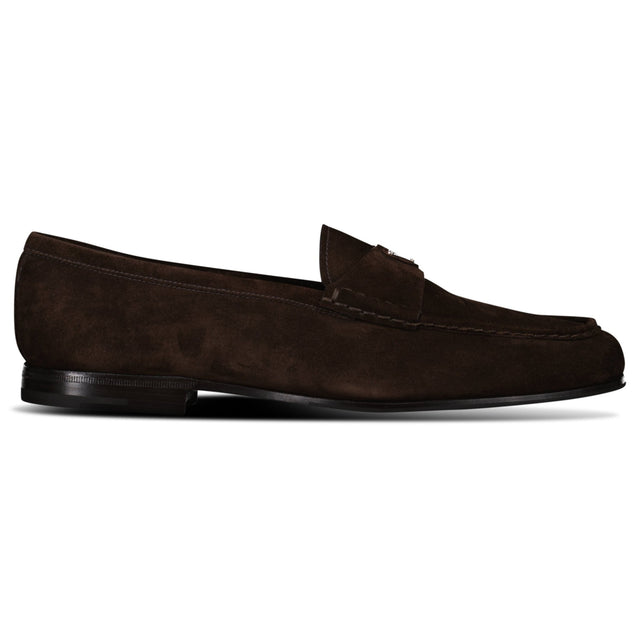 Prada Suede Loafers in Dark Brown - Boinclo - Outlet Sale Under Retail