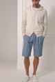 Gran Sasso Athleisure Hooded Jacket in Cream