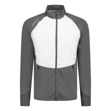ProQuip Thermal Gale Quilt Windproof Golf Jacket Grey/White - Boinclo - Outlet Sale Under Retail