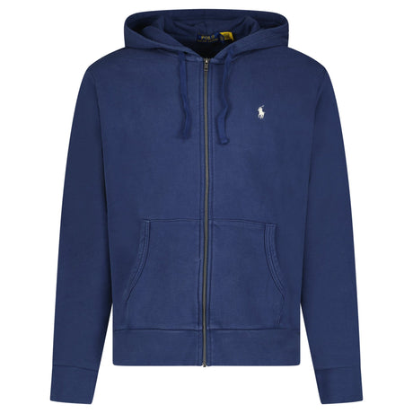 Ralph Lauren Logo - Embroidered Zip - Up Hoodie in Dark Blue - Boinclo - Outlet Sale Under Retail