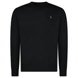 Ralph Lauren Slim Fit Cotton Jumper in Black - Boinclo - Outlet Sale Under Retail