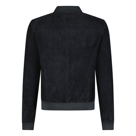 Ruffo Button - Up Suede Jacket Black - Boinclo ltd - Outlet Sale Under Retail