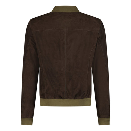 Ruffo Button - Up Suede Jacket Brown - Boinclo ltd - Outlet Sale Under Retail