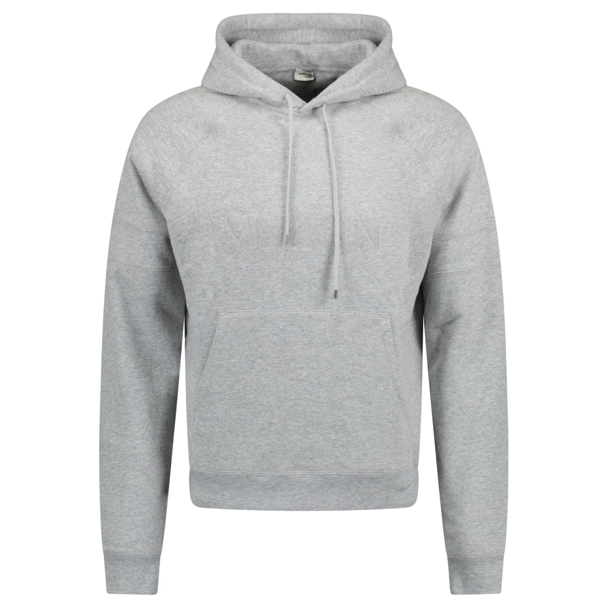 Saint Laurent Colourblock Logo Hoodie Grey Outlet Sale Always Under Retail Boinclo