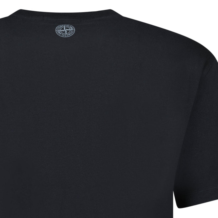 Stone Island 24/2 'Optical One' Print T-Shirt Black - Boinclo - Outlet Sale Under Retail