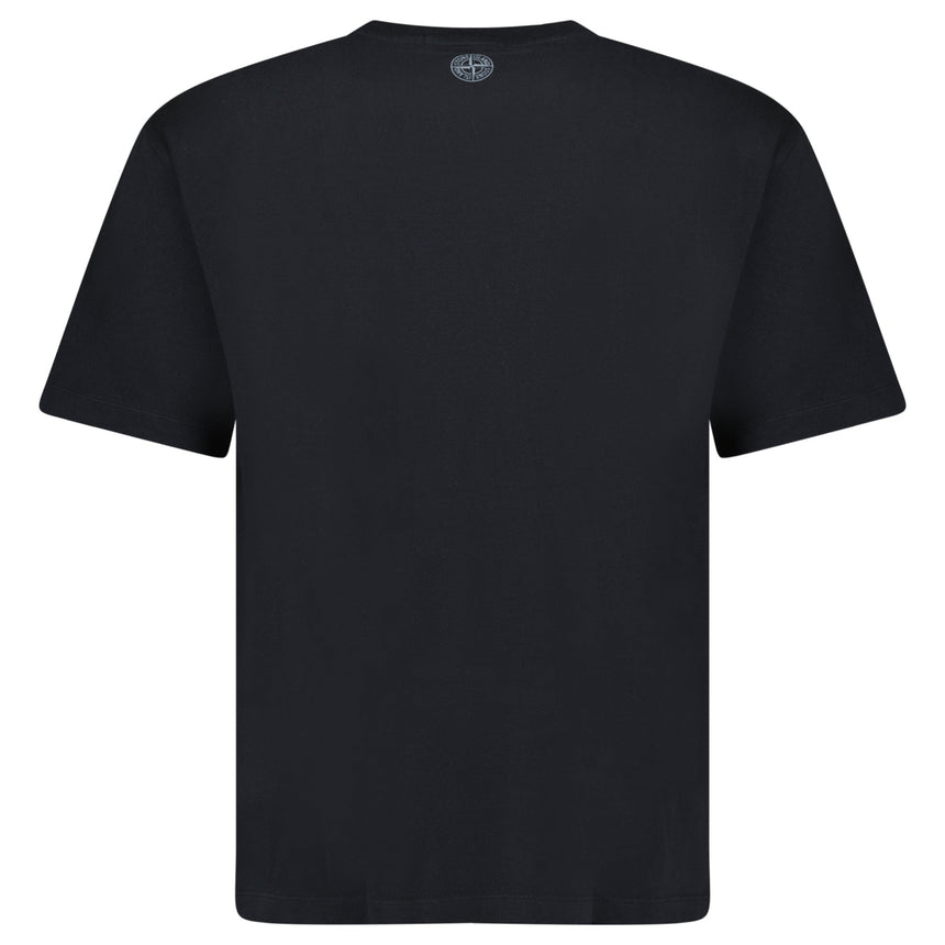 Stone Island 24/2 'Optical One' Print T-Shirt Black - Boinclo - Outlet Sale Under Retail