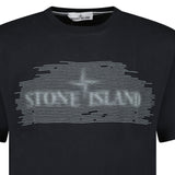 Stone Island 24/2 'Optical One' Print T-Shirt Black - Boinclo - Outlet Sale Under Retail