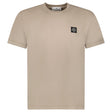 Stone Island 60/2 Cotton Jersey Compass Logo Patch Short Sleeve T-Shirt in Desert - Boinclo - Outlet Sale Under Retail