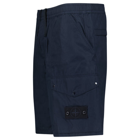 Stone Island All - Weather Cotton Canvas Ghost Cargo Shorts in Navy - Boinclo - Outlet Sale Under Retail