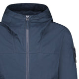 Stone Island All-Weather Cotton Canvas Ghost Hooded Jacket in Navy - Boinclo - Outlet Sale Under Retail
