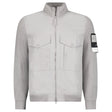 Stone Island All-Weather Cotton Canvas Ghost Stand Collar Jacket in Dust Grey - Boinclo - Outlet Sale Under Retail