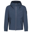 Stone Island All-Weather Cotton Canvas S.I. Ghost Hooded Jacket in Navy - Boinclo - Outlet Sale Under Retail