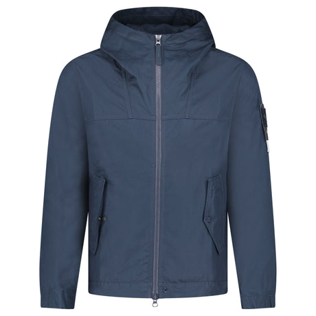 Stone Island All-Weather Cotton Canvas S.I. Ghost Hooded Jacket in Navy - Boinclo - Outlet Sale Under Retail