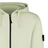 Stone Island Badge Zip Hooded Sweatshirt Mint Green - Boinclo - Outlet Sale Under Retail