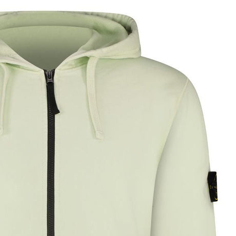 Stone Island Badge Zip Hooded Sweatshirt Mint Green - Boinclo - Outlet Sale Under Retail