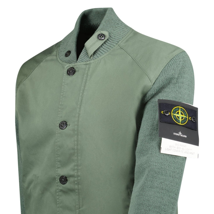 Stone Island Bio Raso Bomber Jacket Green Outlet Sale Always