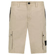 Stone Island Brushed Organic Cotton Canvas ‘OLD’ Effect Cargo Shorts in Desert Beige - Boinclo - Outlet Sale Under Retail