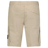 Stone Island Brushed Organic Cotton Canvas ‘OLD’ Effect Cargo Shorts in Desert Beige - Boinclo - Outlet Sale Under Retail