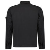 Stone Island Brushed Organic Cotton Canvas ‘OLD’ Effect Overshirt in Black - Boinclo - Outlet Sale Under Retail