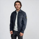 Stone Island Brushed Organic Cotton Canvas ‘OLD’ Effect Overshirt in Navy - Boinclo - Outlet Sale Under Retail
