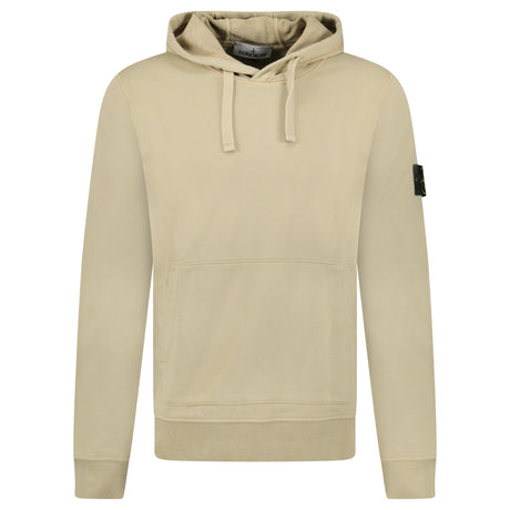 Stone Island Brushed Organic Cotton Hoodie Desert - Boinclo - Outlet Sale Under Retail