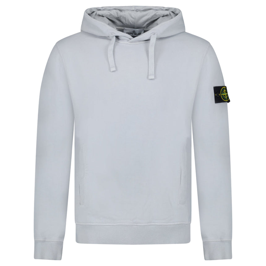 Stone Island Brushed Organic Cotton Hoodie Grey - Boinclo - Outlet Sale Under Retail