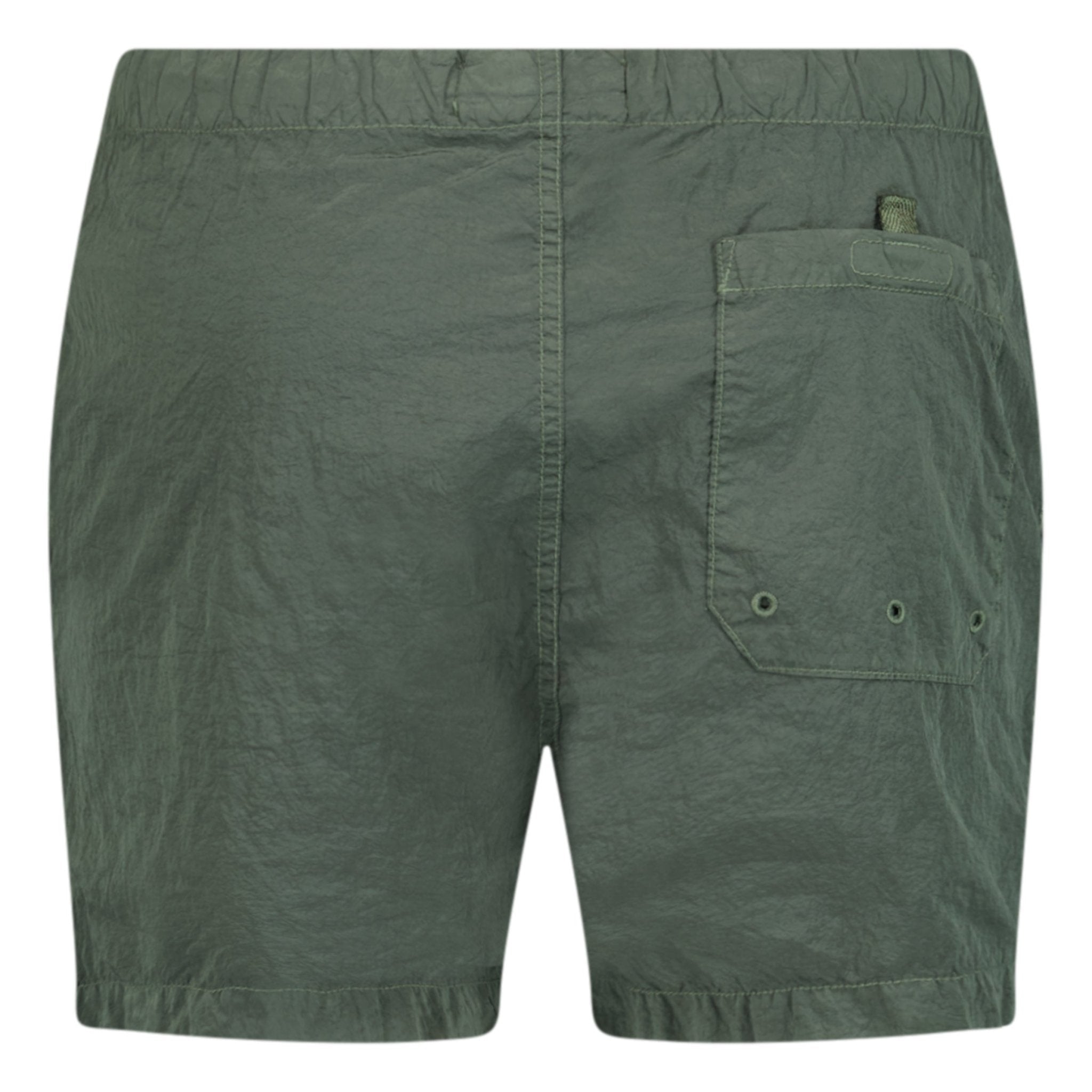 Chrome Swim Shorts With Buttons Khaki