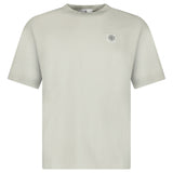Stone Island Combed Organic Patch Logo T-Shirt in Pearl Grey - Boinclo - Outlet Sale Under Retail