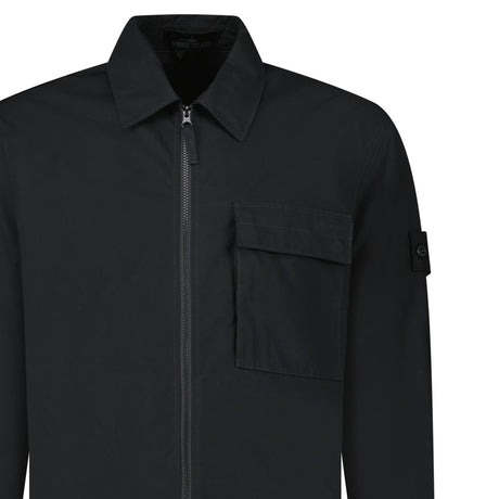 Stone Island Comfort - fit Overshirt Black - Boinclo - Outlet Sale Under Retail