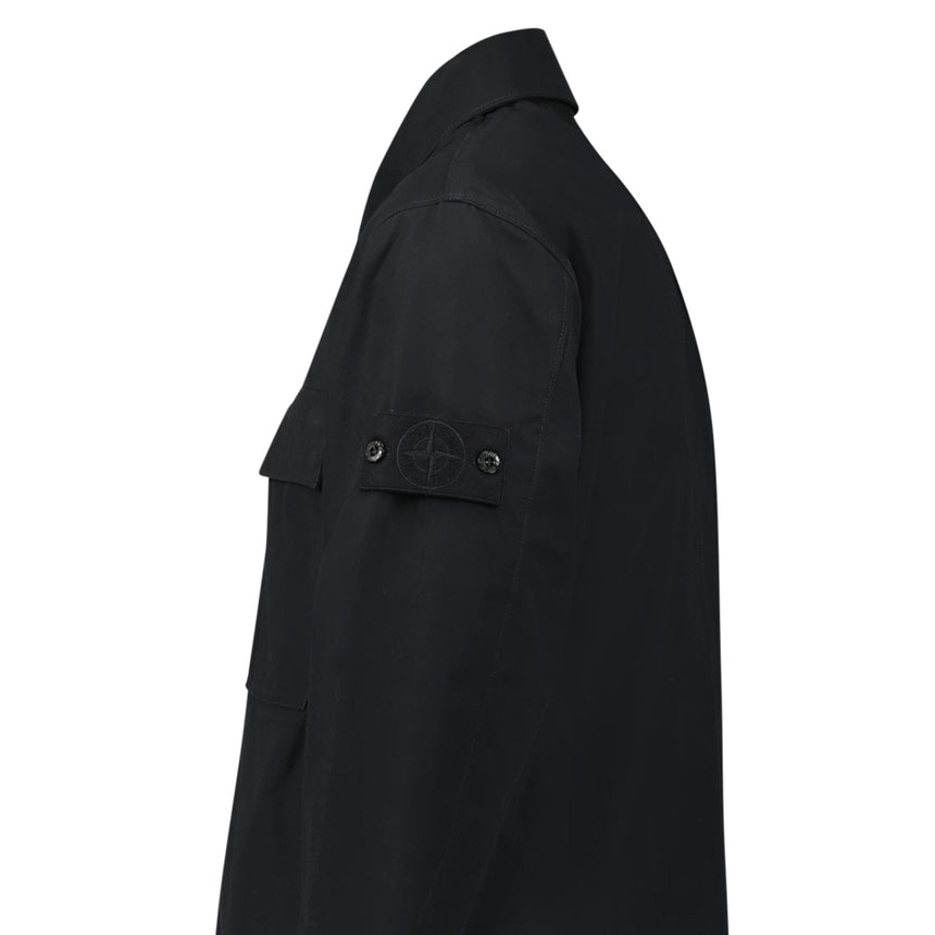 Stone Island Comfort - fit Overshirt Black - Boinclo - Outlet Sale Under Retail