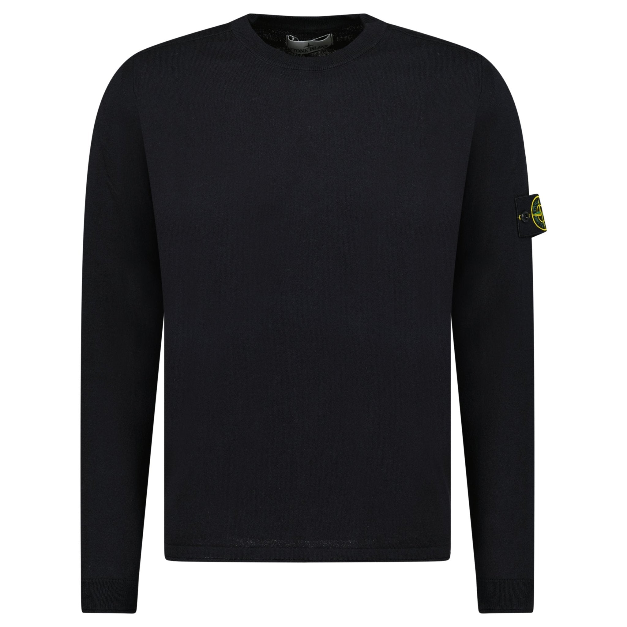 Color variation of Stone Island Compass Badge Light Raw Hand Organic Cotton Jumper in Navy
