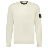 Stone Island Compass Badge Organic Cotton Crewneck Sweatshirt Sand - Boinclo - Outlet Sale Under Retail