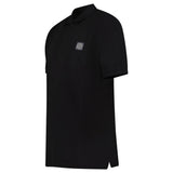 Stone Island Compass Badge Polo T-Shirt Regular Fit Black - Boinclo - Outlet Sale Under Retail