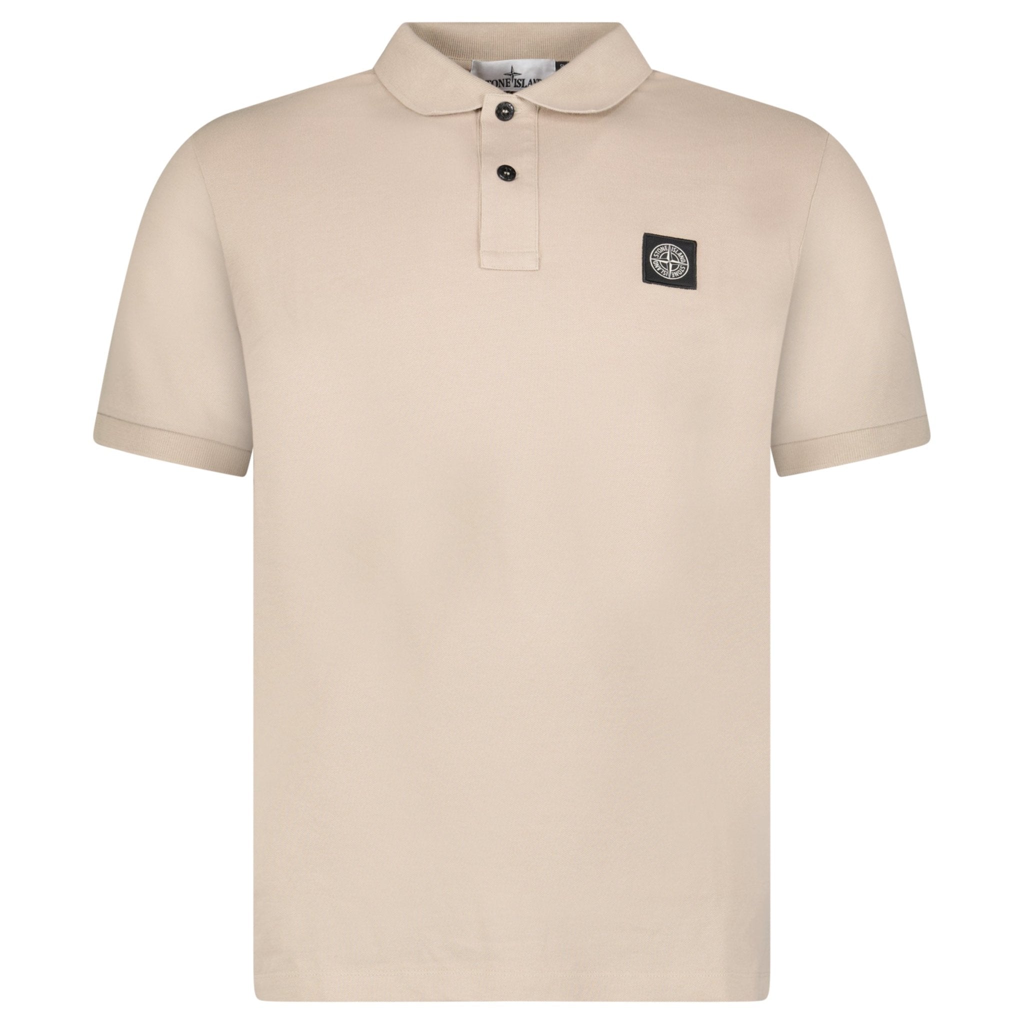 Color variation of Stone Island Compass Badge Polo T-Shirt Slim Fit in Desert Beige