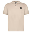 Stone Island Compass Badge Polo T-Shirt Slim Fit in Desert Beige - Boinclo - Outlet Sale Under Retail