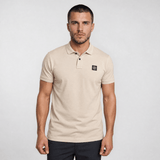 Stone Island Compass Badge Polo T-Shirt Slim Fit in Desert Beige - Boinclo - Outlet Sale Under Retail