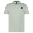Stone Island Compass Badge Polo T-Shirt Slim Fit Sage - Boinclo - Outlet Sale Under Retail