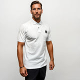 Stone Island Compass Badge Polo T-Shirt Slim Fit White - Boinclo - Outlet Sale Under Retail