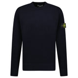 Stone Island Compass - Badge Wool Blend Jumper Navy - Boinclo - Outlet Sale Under Retail