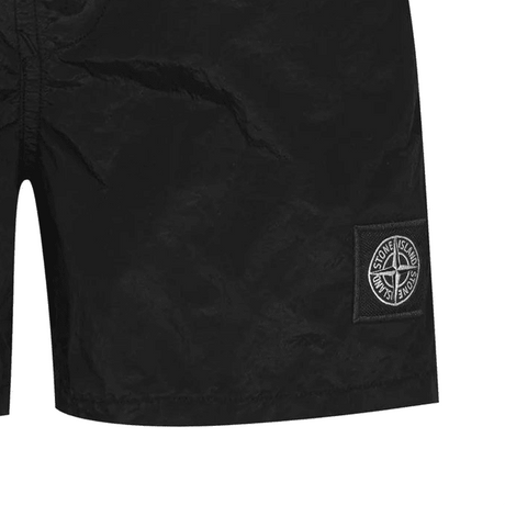 Stone Island Compass Chrome Swim Shorts Black - Boinclo - Outlet Sale Under Retail
