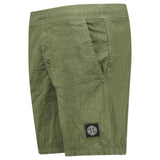 Stone Island Compass Chrome Swim Shorts Military Green - Boinclo - Outlet Sale Under Retail