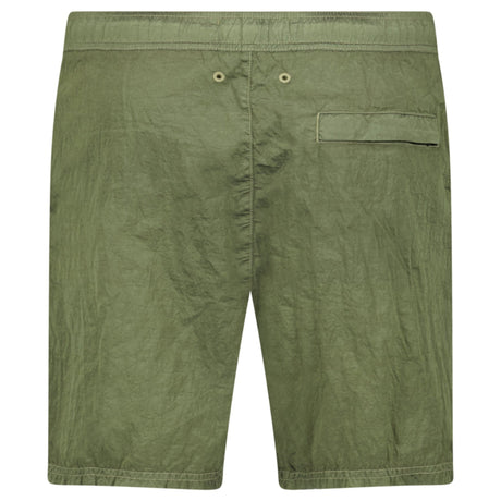 Stone Island Compass Chrome Swim Shorts Military Green - Boinclo - Outlet Sale Under Retail