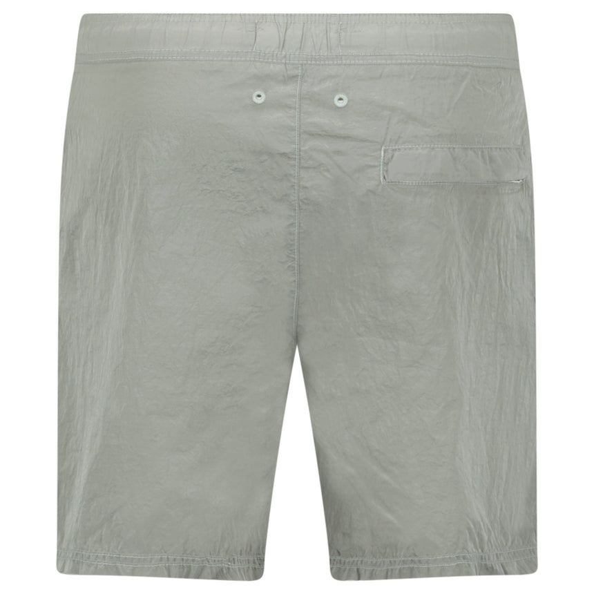 Stone Island Compass Chrome Swim Shorts Pearl Grey - Boinclo - Outlet Sale Under Retail