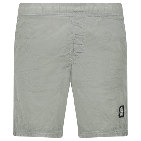 Stone Island Compass Chrome Swim Shorts Pearl Grey - Boinclo - Outlet Sale Under Retail