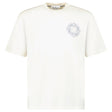 Stone Island Compass - Print Crewneck T-Shirt in Ivory - Boinclo - Outlet Sale Under Retail
