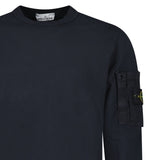 Stone Island Cotton Fleece Pocket Crewneck Sweatshirt in Navy - Boinclo - Outlet Sale Under Retail
