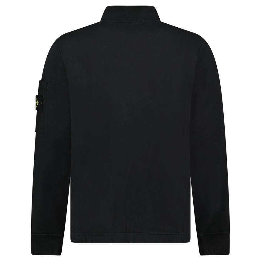 Stone Island Cotton Fleece Track Jacket in Black - Boinclo - Outlet Sale Under Retail