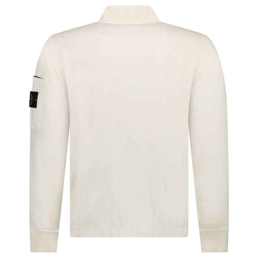 Stone Island Cotton Fleece Track Jacket in Ivory - Boinclo - Outlet Sale Under Retail