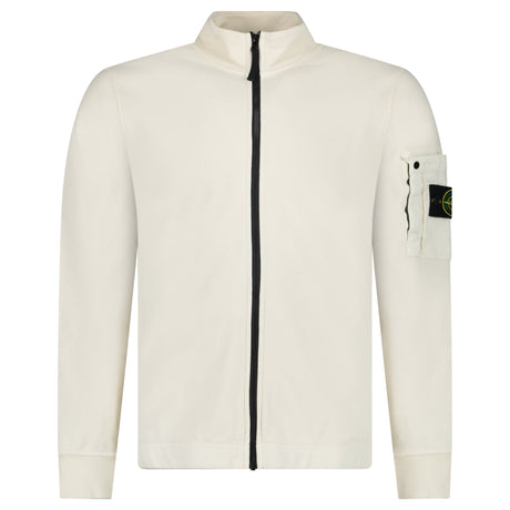 Stone Island Cotton Fleece Track Jacket in Ivory - Boinclo - Outlet Sale Under Retail
